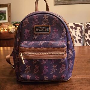 Disney Parks Epcot 35th Anniversary Figment Loungefly Backpack Bag